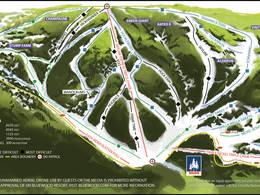 Mappa delle piste Bluewood