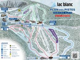 Mappa delle piste Lac Blanc