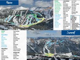 Mappa delle piste Whitewater - Nelson