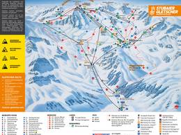 Mappa delle piste Stubaier Gletscher (Ghiacciaio dello Stubai)