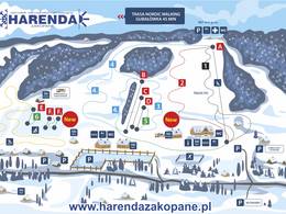 Mappa delle piste Harenda