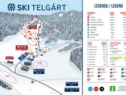 Mappa delle piste Telgárt