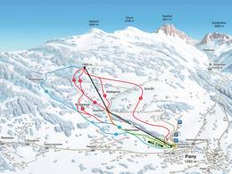 Mappa delle piste Pany (Luzein)