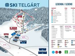 Mappa delle piste Telgárt