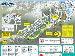 Mappa delle piste Nakiska