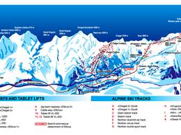 Mappa delle piste Mt. Cheget