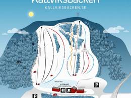 Mappa delle piste Källviksbacken - Falun