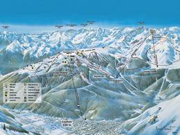 Mappa delle piste Luchon-Superbagnères