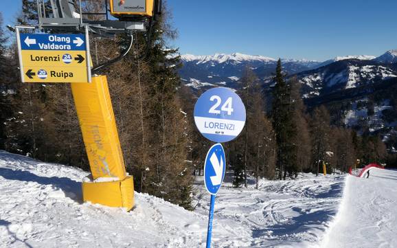 Vedrette di Ries: Orientamento nei comprensori sciistici – Orientamento Plan de Corones (Kronplatz)