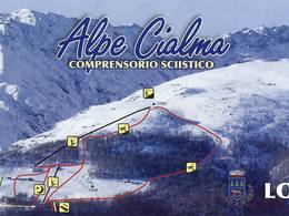 Mappa delle piste Alpe Cialma - Locana