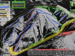 Mappa delle piste Pine Creek