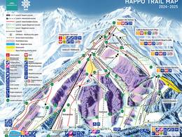 Mappa delle piste Happo-One - Hakuba