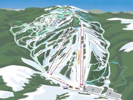 Mappa delle piste Kelly Canyon