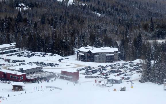 Monashee Mountains: Accesso nei comprensori sciistici e parcheggio – Accesso, parcheggi Red Mountain Resort - Rossland