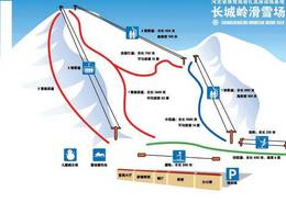 Mappa delle piste Changchengling