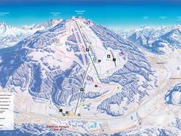 Mappa delle piste Monte Popolo - Eben im Pongau