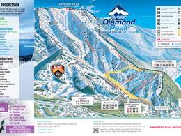 Mappa delle piste Diamond Peak