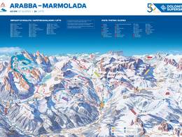 Mappa delle piste Arabba/Marmolada