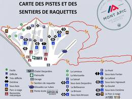 Mappa delle piste Mont Apic