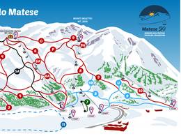 Mappa delle piste Campitello Matese