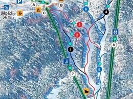 Mappa delle piste Ukko-Koli