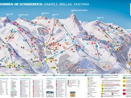 Mappa delle piste Damüls Mellau