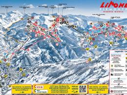 Mappa delle piste Riserva Bianca - Limone Piemonte