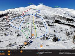 Mappa delle piste Hornindal