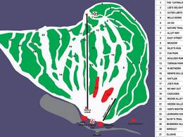 Mappa delle piste White Hills