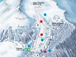 Mappa delle piste Jeizinen Feselalp - Gampel/Steg