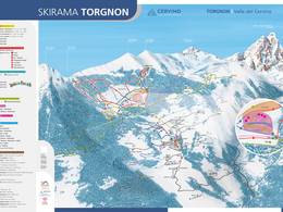 Mappa delle piste Torgnon