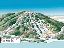 Mappa delle piste Pleasant Mountain