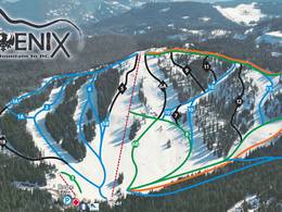 Mappa delle piste Phoenix Mountain