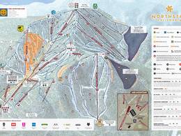 Mappa delle piste Northstar California Resort