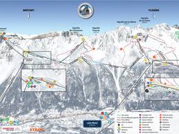 Mappa delle piste Brévent/Flégère (Chamonix)