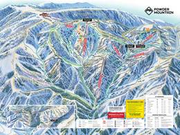 Mappa delle piste Powder Mountain