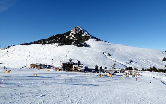 Sciare presso Passo Lavazè