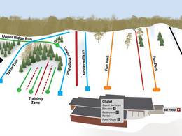 Mappa delle piste Hyland Hills