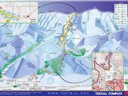 Mappa delle piste Tochal