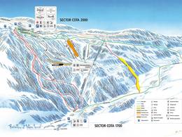 Mappa delle piste Valdelinares (Sierra de Gúdar)