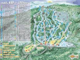 Mappa delle piste Tenney Mountain