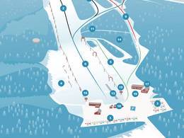 Mappa delle piste Edsbybacken