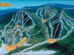 Mappa delle piste Sunrise Park